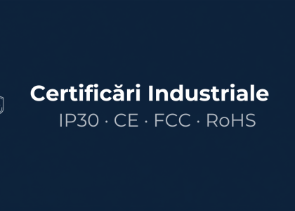 Grafic banner certificari industriale IP30 CE FCC RoHS