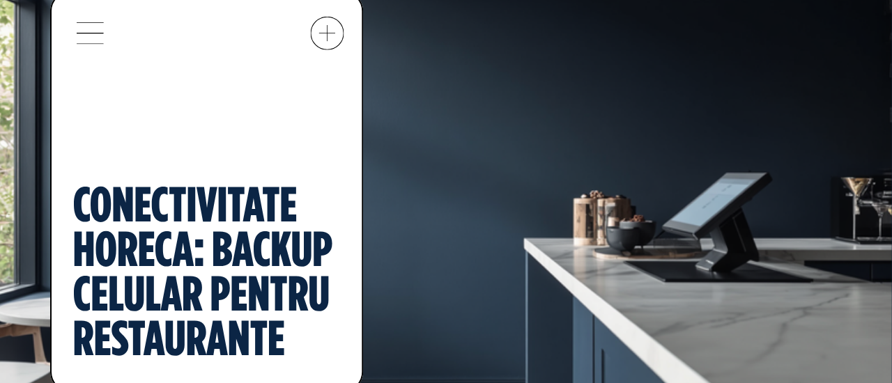 Grafic banner conectivitate HoReCa si backup celular
