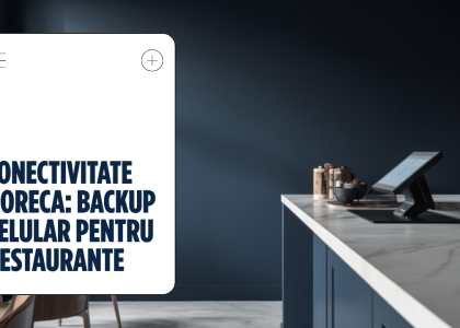 Grafic banner conectivitate HoReCa si backup celular