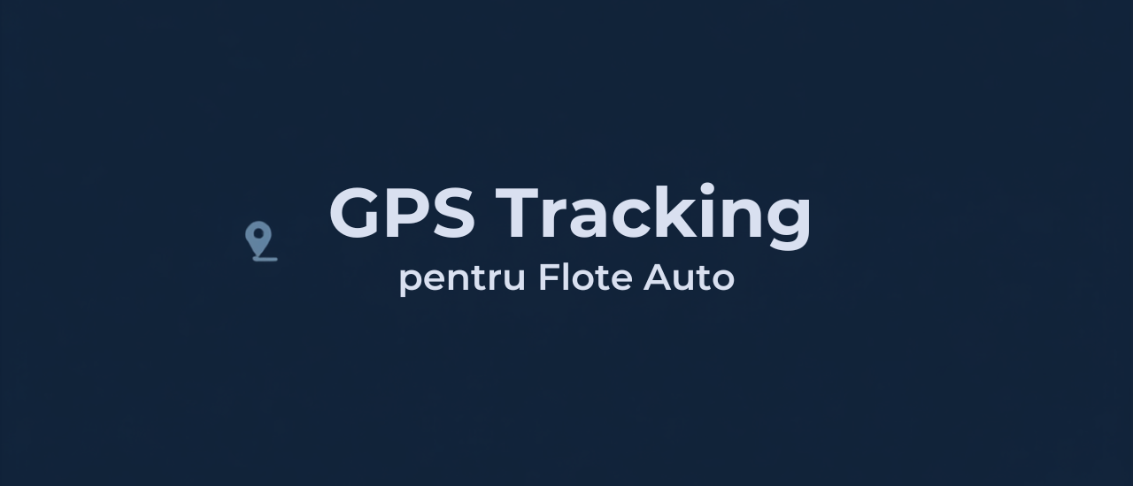 Grafic banner GPS tracking pentru flote auto