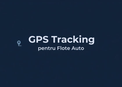 Grafic banner GPS tracking pentru flote auto