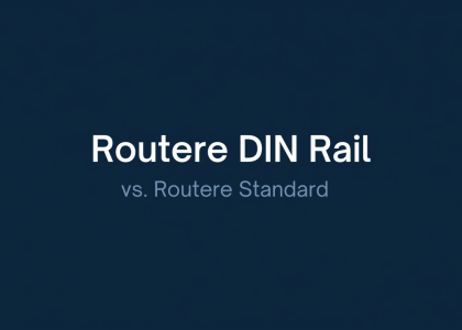 Grafic banner routere DIN rail vs standard