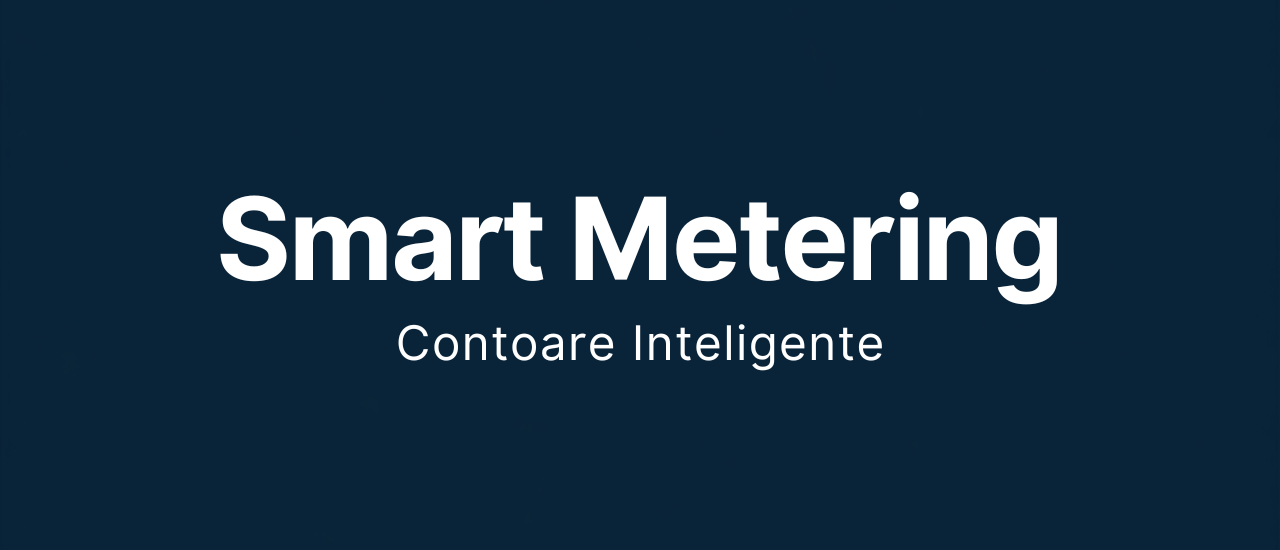 Grafic banner smart metering contoare inteligente