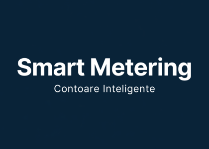 Grafic banner smart metering contoare inteligente